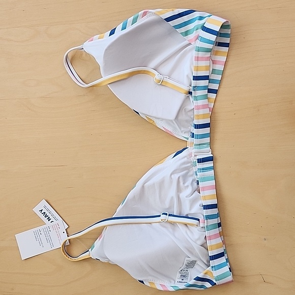 Old Navy 3x stripped triangle bikini top - Picture 2 of 5